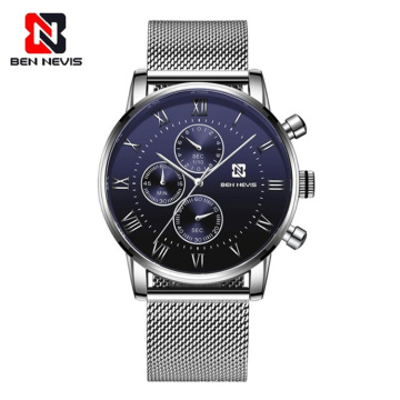 Ben Nevis BN6022G Fashion Business Watches Luxury Quartz Watch Men 30M Waterproof Wristwatch Casual Clock Relogio Masculino